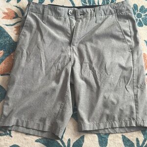 Volcom Gray Flat Front Shorts Casual Style